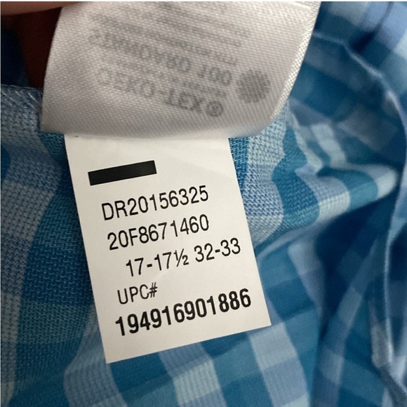 NWT Van Heusen Reg Fit Dress Shirt Size 17-17.5” 34/35 - Picture 9 of 11